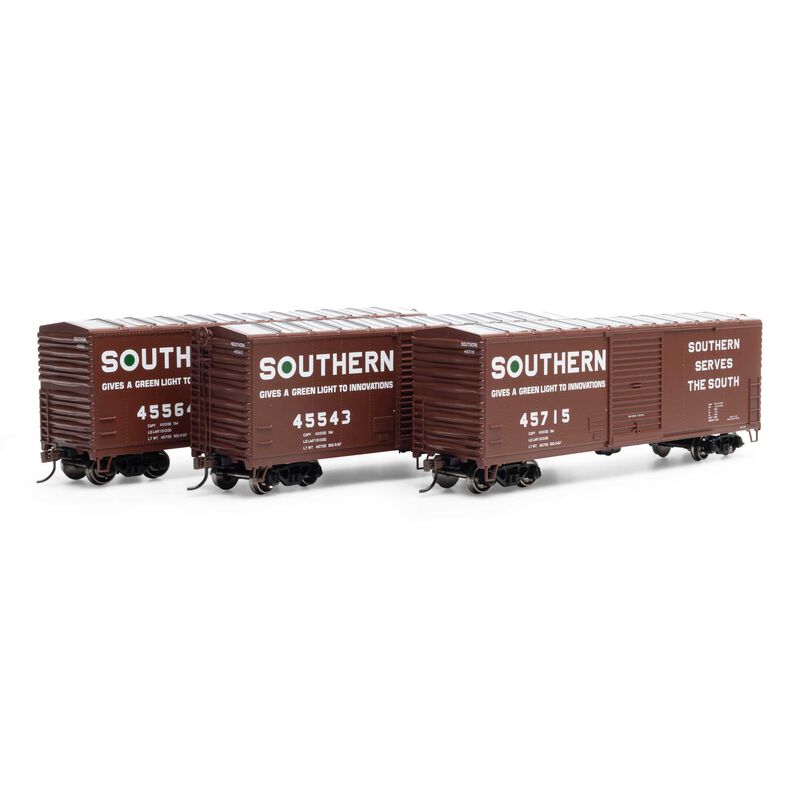 HO 40' Modern Box Car, SOU #45543 / #45564 / #45715 (3)