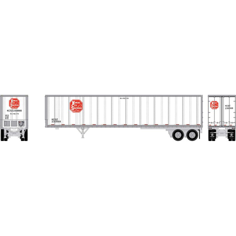 N ATH 45' Fruehauf Z-Van Trailer Smooth Side, KCSZ #230868