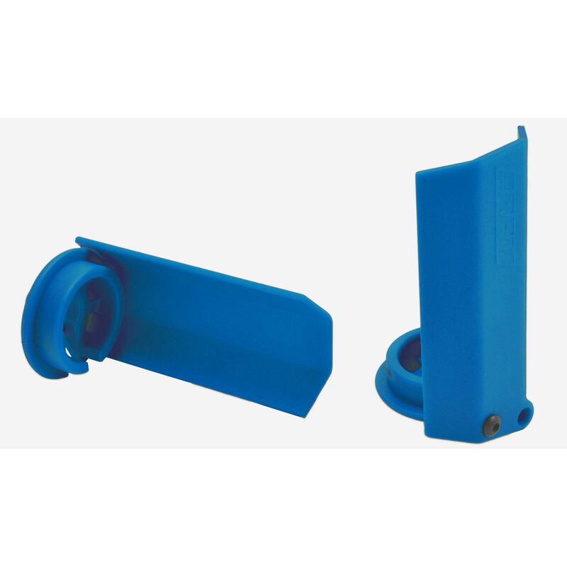 Shock Shaft Guards, Blue: Traxxas X-Maxx