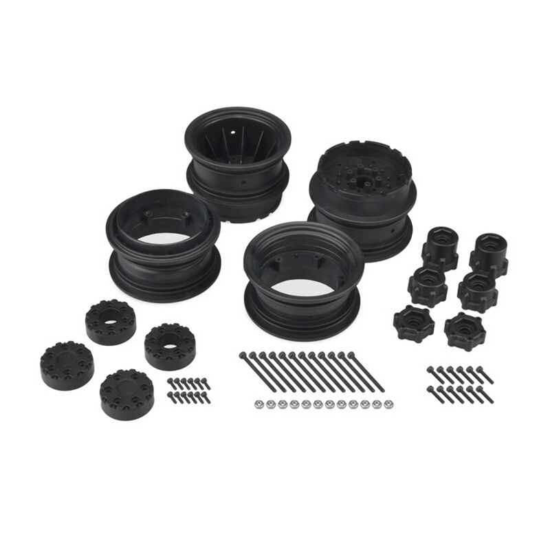 Krimson Dually 2.6 Dual Wheels with Adapters, Black (2)