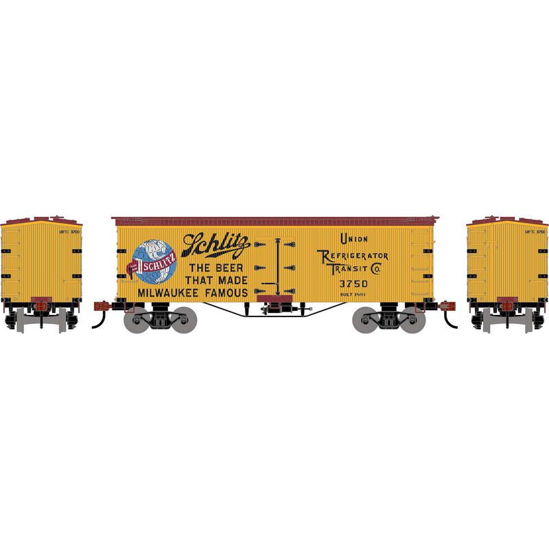 HO RND 36' Wooden Reefer, URTC #3750
