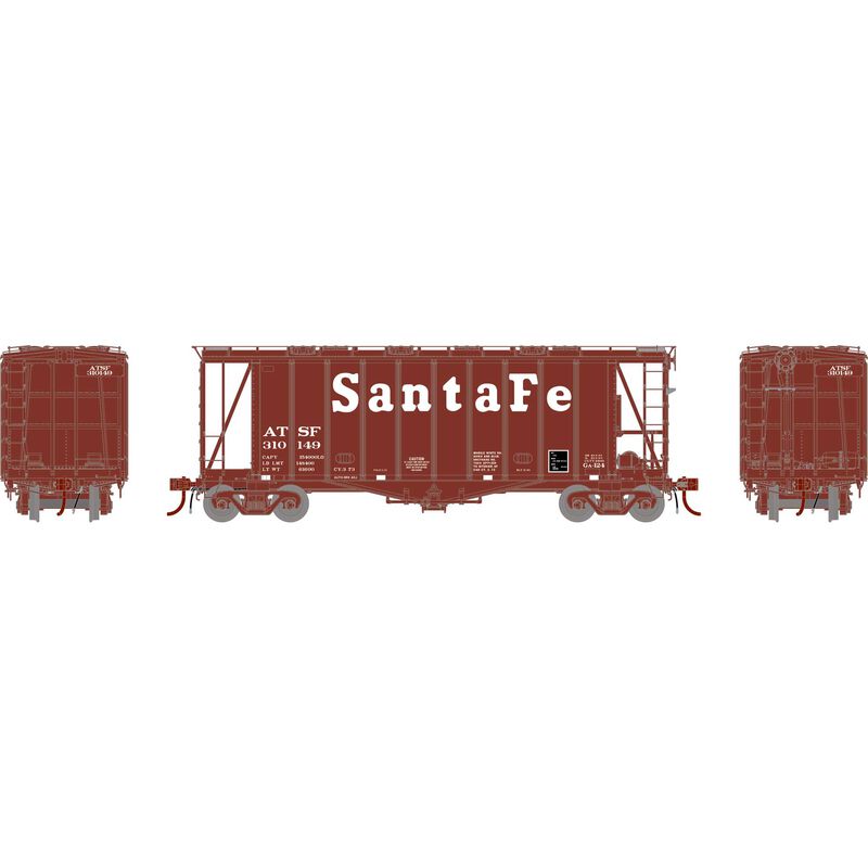HO GATC 2600 Airslide Hopper, ATSF #310149