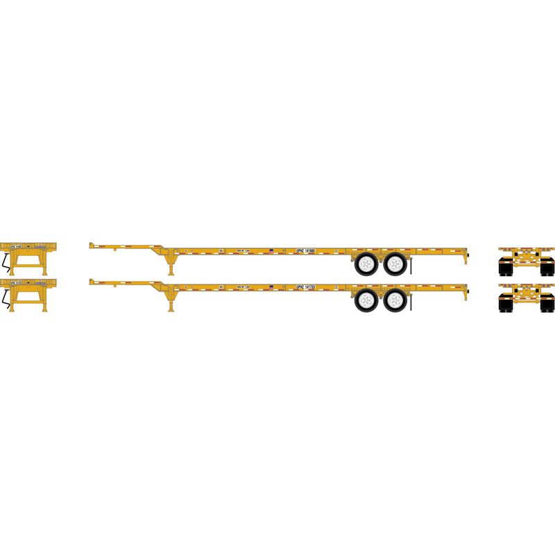 HO 53' Chassis, Union Pacific UPHZ #141665 / 141733 (2)