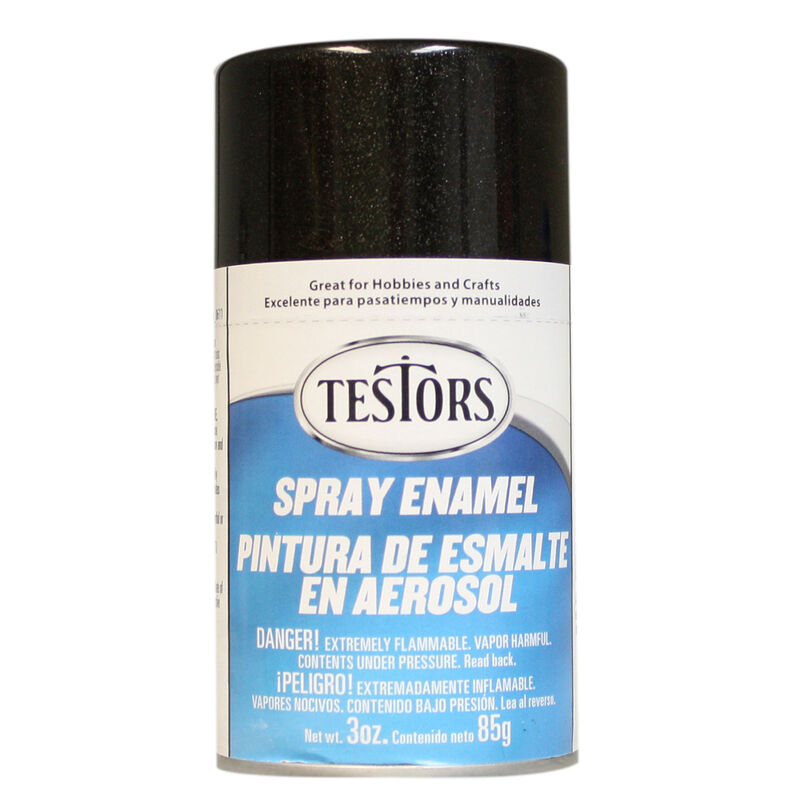 Spray 3 oz Black Metallic Enamel