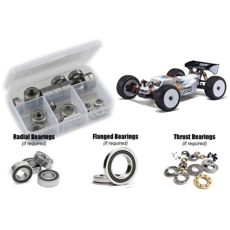 Rubber Shielded Bearing Kit, 1/8 Kyosho MP10Te Truggy