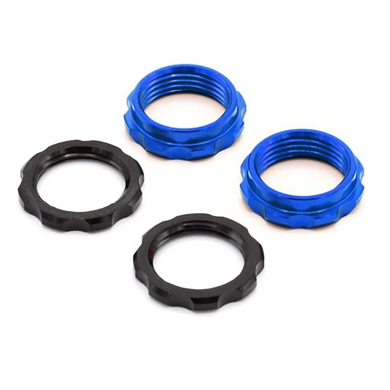 S8E Machined Spring Collars - Blue