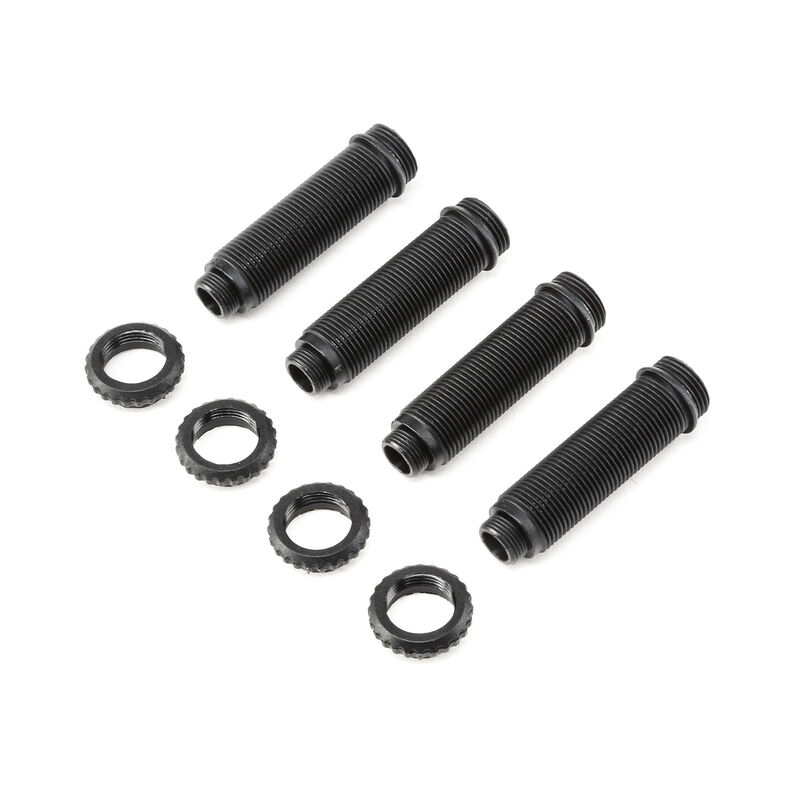 Front and Rear Shock Body and Collar Set: Rock Rey