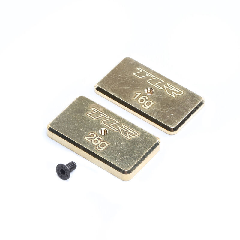 Rear Brass Weight Set, 16g & 25g: 22 5.0