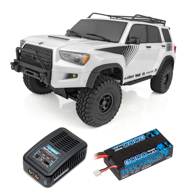 1/10 Enduro Trail Truck, Trailrunner 4X4 RTR, White, LiPo Combo