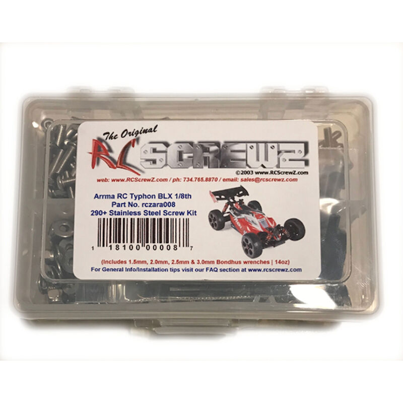 Stainless Steel Screw Set: ARRMA TYPHON BLX 1/8
