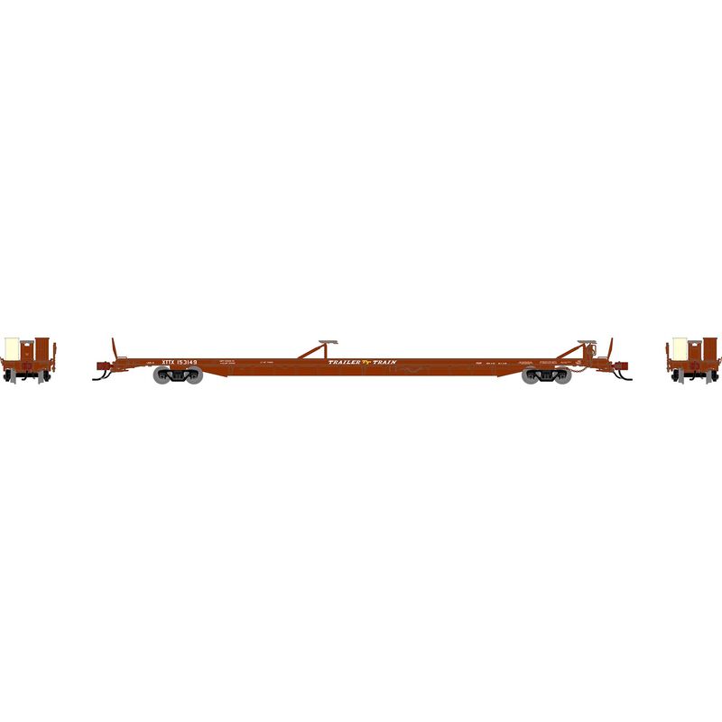 N GEN F89-F Flat Car, XTTX 'Brown' #153149