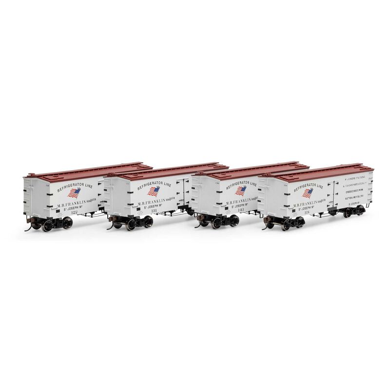 HO 36' Wood Reefer, SJPX #118 / 122 / 131 / 143 (4)