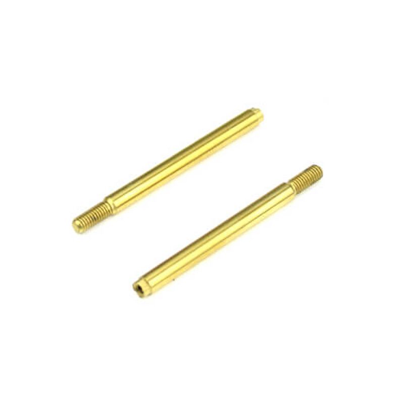 Shock Shafts, Front, Steel, TiNi Coated (2): EB410