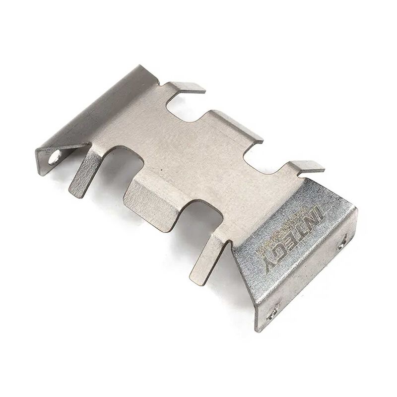 Stainless Steel Center Skid Plate Gearbox Cover for Axial 1/24 SCX24