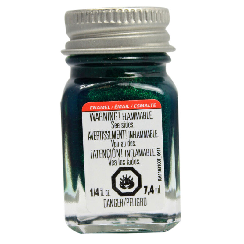 Enamel 1/4 oz Metal Flake Green