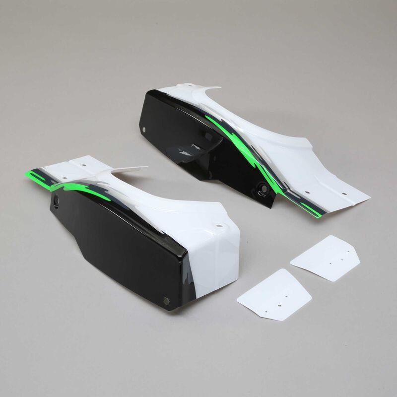 Left and Right Rear Fender Set, Black: Super Baja Rey