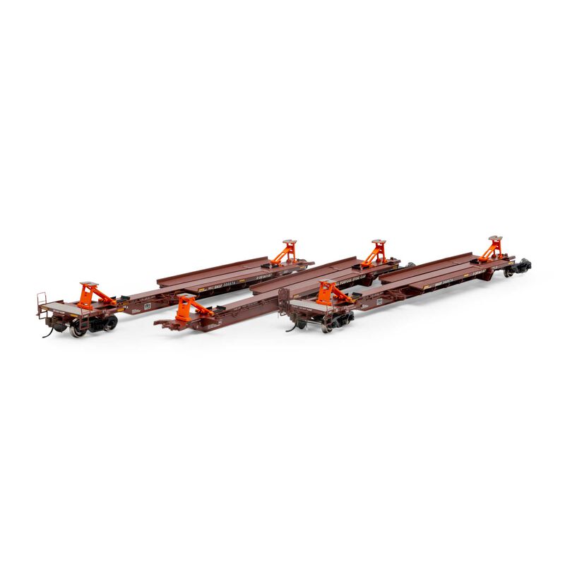 HO 57' Trinity Spine Car, BNSF #300576 (3)