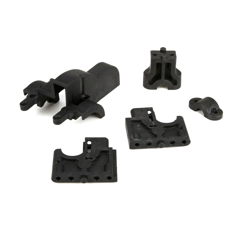 Center Diff Mount, Drivetrain Mount & Gear Cover: 1/5 DB XL