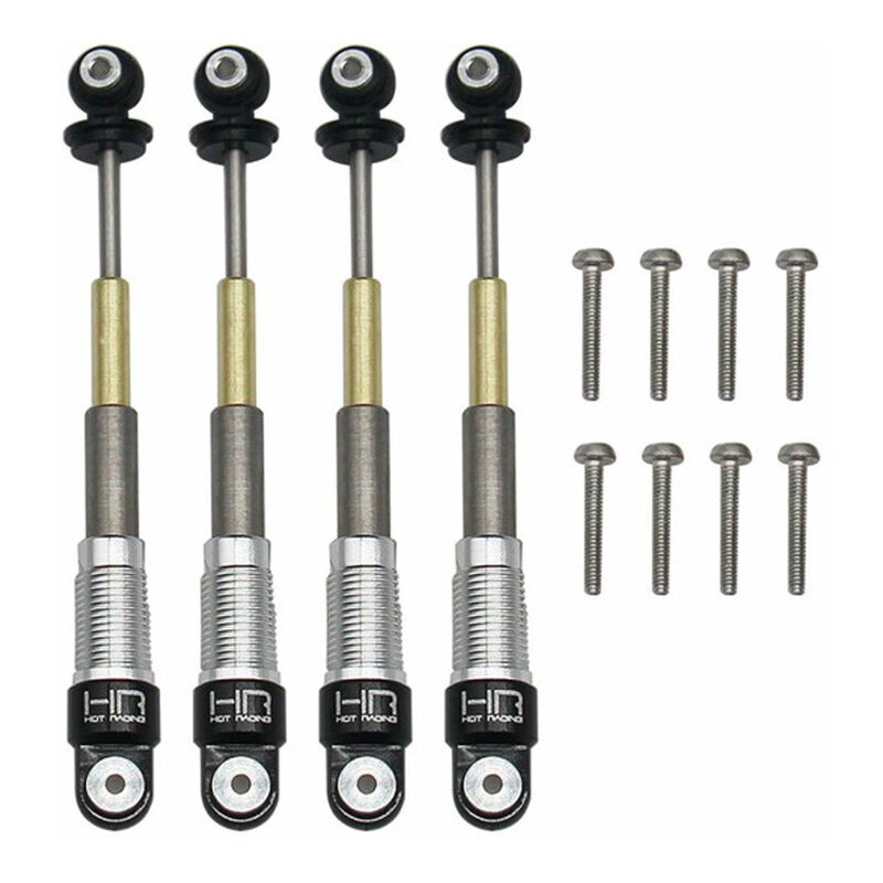 4-Section Telescoping Friction Shocks, 1/24 Axial SCX24 Vehicles (4)