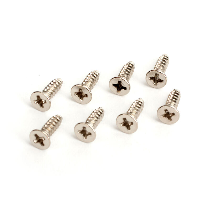 3X10mm Flat Head Tapping Screws (8)