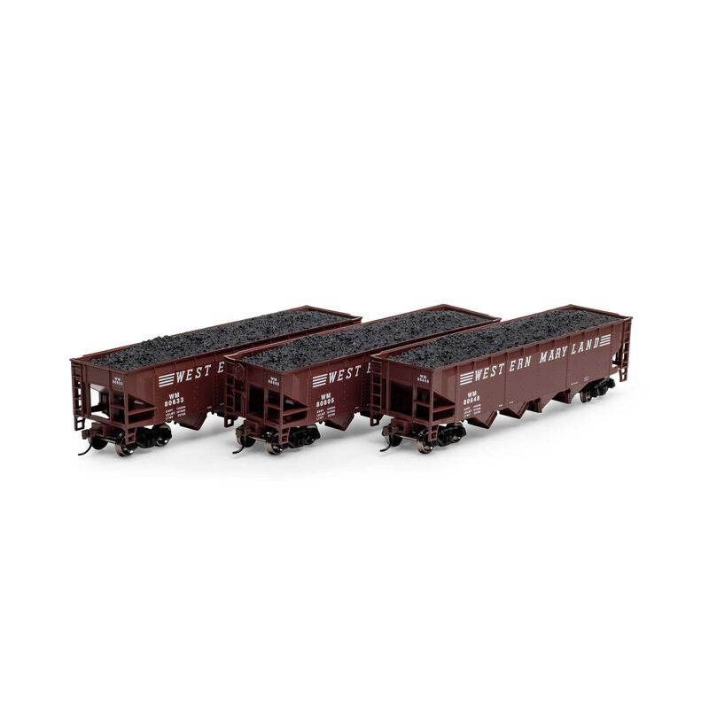 HO 40' 4-Bay Offset Hopper with Load, WM (3)