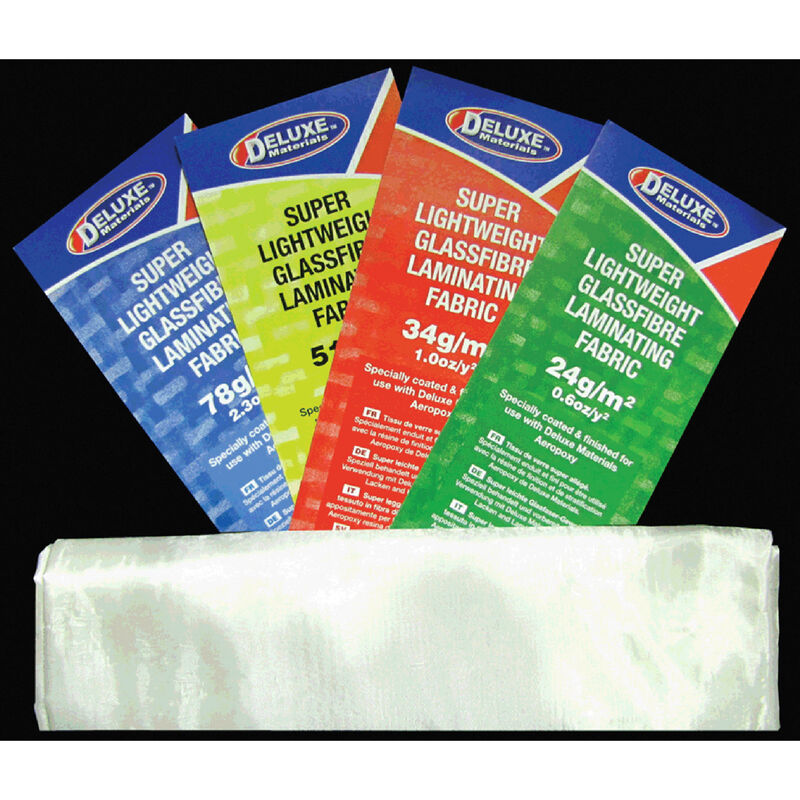 Lightweight Fiberglass Cloth, 1.5 oz, 1 Sq Meter, White