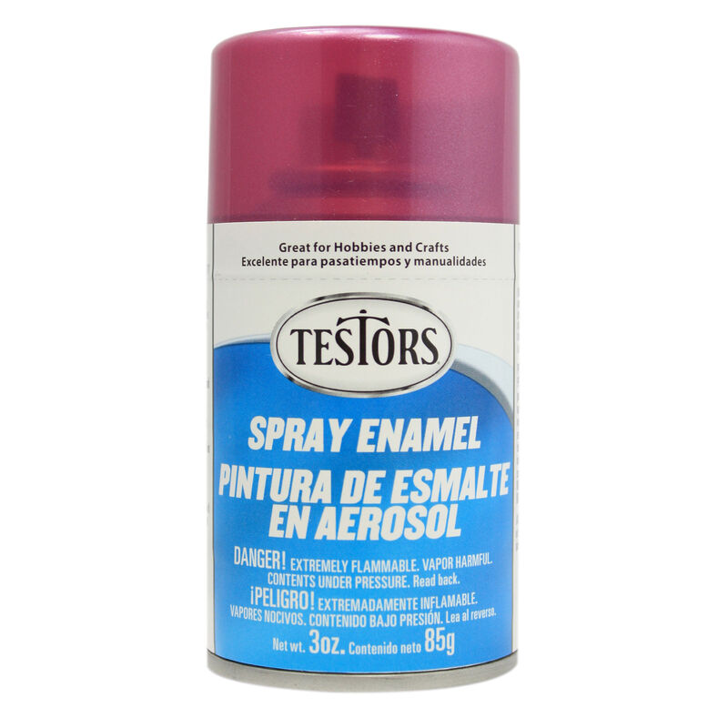 Spray 3oz Burg. Purple Metal Flake, Tri-Lingual