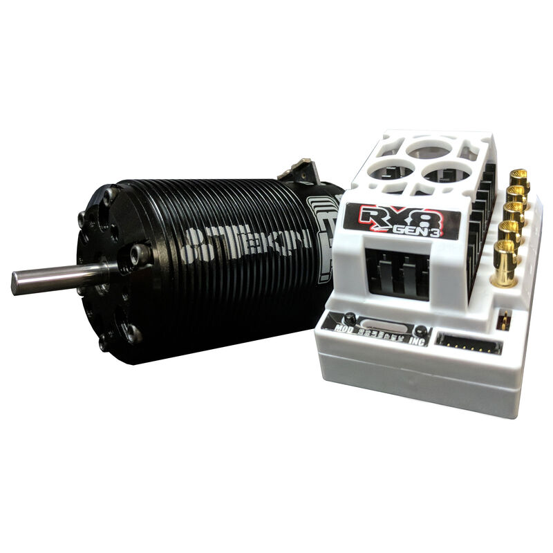 1/8 RX8 Gen3 ESC/T8 Gen3 Brushless Motor Combo, 1550kv