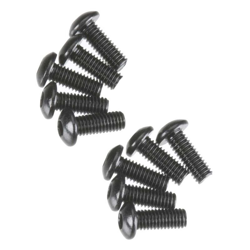Hex Socket Button Head M3x8mm, Black Oxide (10)