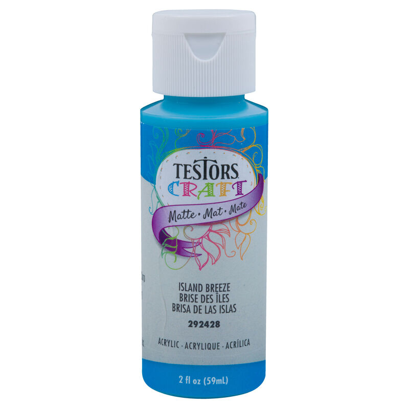 Testors 2oz Acrylic Craft Paint, Satin Island