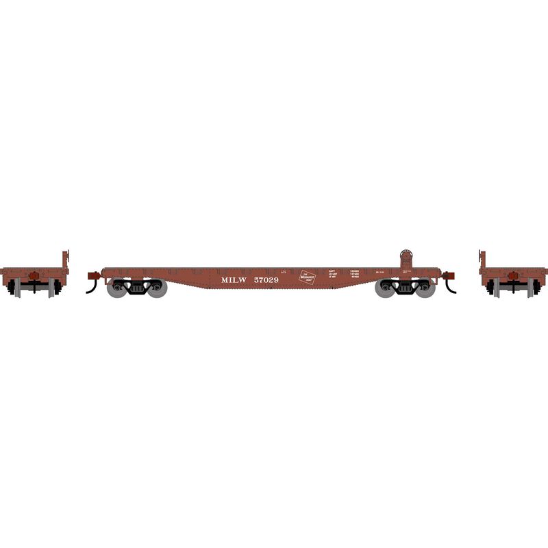 HO RND 50' Flat Car, MILW #57029