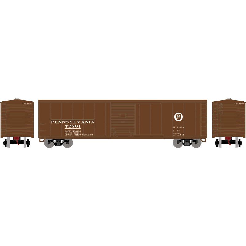HO 50' PS-1 Single Sliding Door Box, PRR #72801