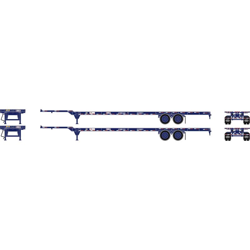 HO 53' Chassis, Pacer Stacktrain PAHZ #807635 / 808008 (2)