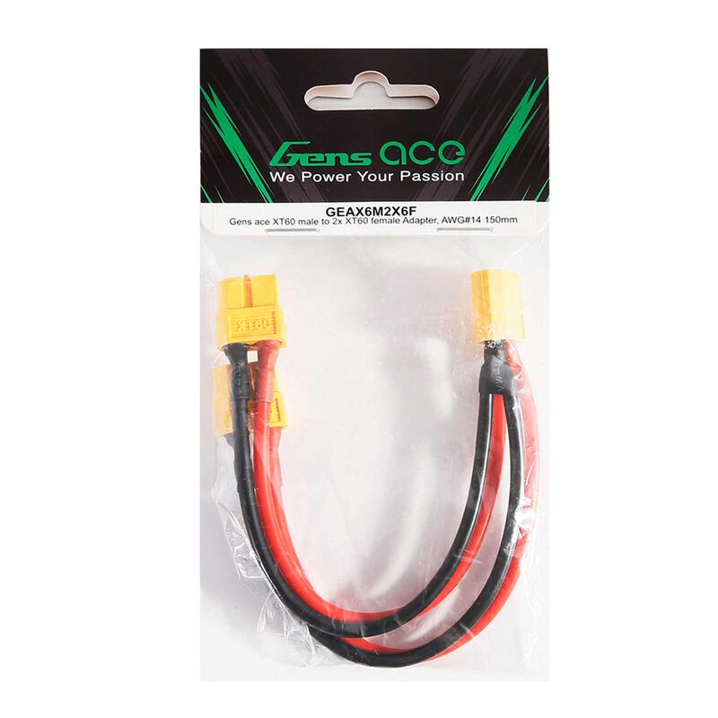 XT60 Parallel Charging Adapter: Gens Ace Dual Charger