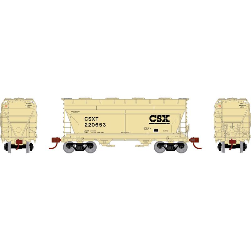 N ACF 2970 Covered Hopper, CSXT #220653