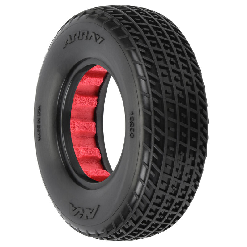 1/10 Array Clay 2WD Front 1.7"/2.2" Dirt Oval Tires (2)