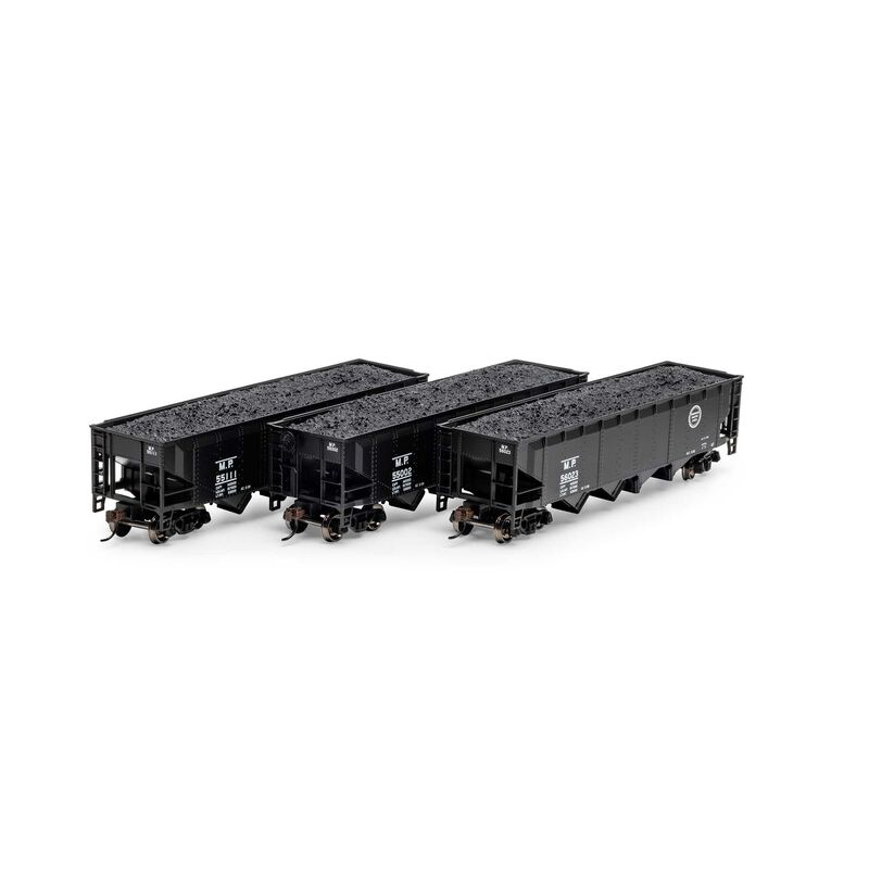 HO 40' 4-Bay Offset Hopper with Load, MP (3)