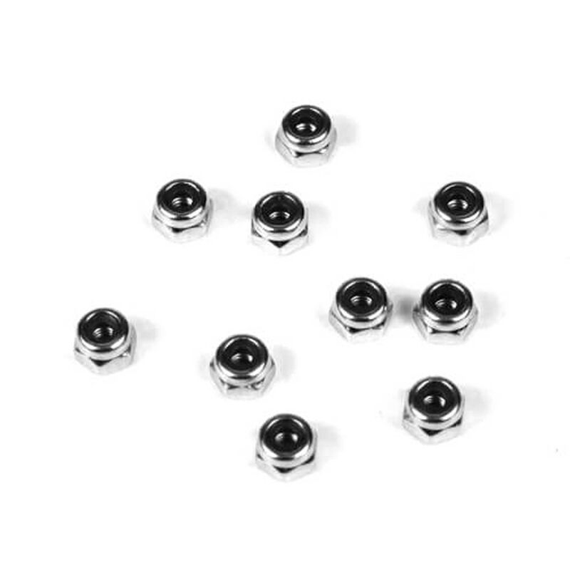 M2.5 Locknuts, Zinc (10)