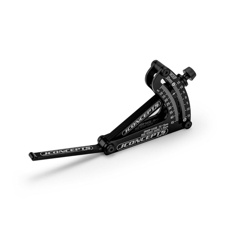 Aluminum Floating Ride-Height & Droop Guage, Black
