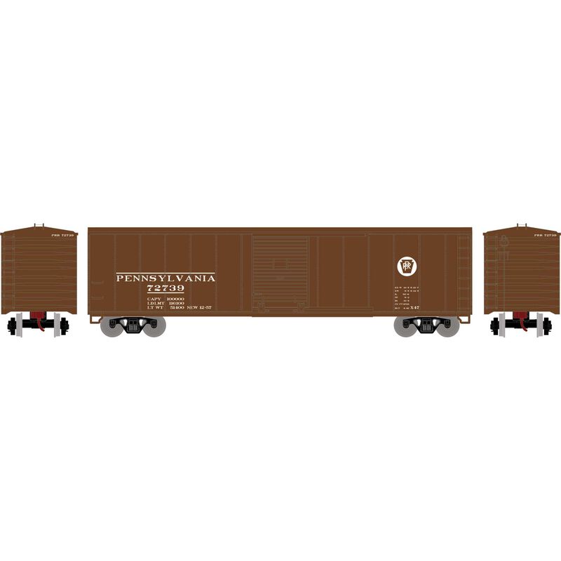 HO 50' PS-1 Single Sliding Door Box, PRR #72739
