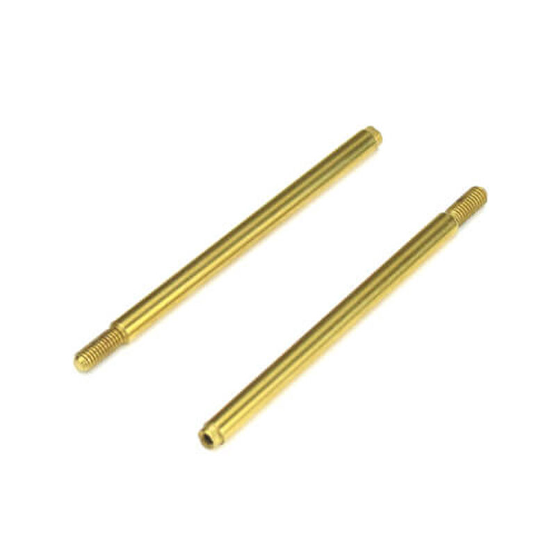 Shock Shafts Rear Steel TiNi coated (2): EB410