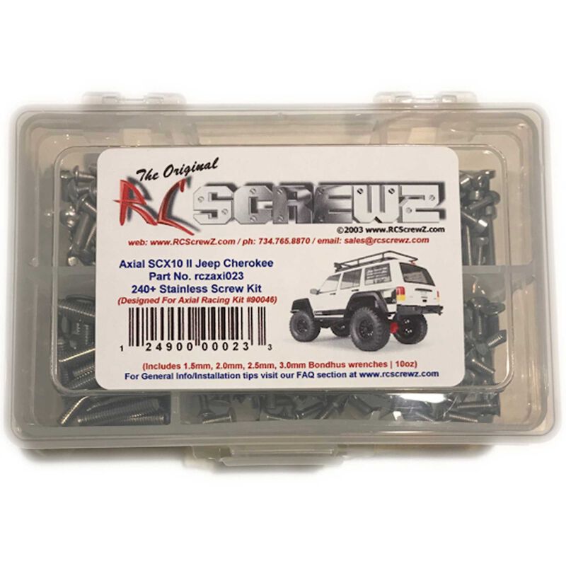 Stainless Steel Screw Set: Axial SCX10 II Jeep Cherokee