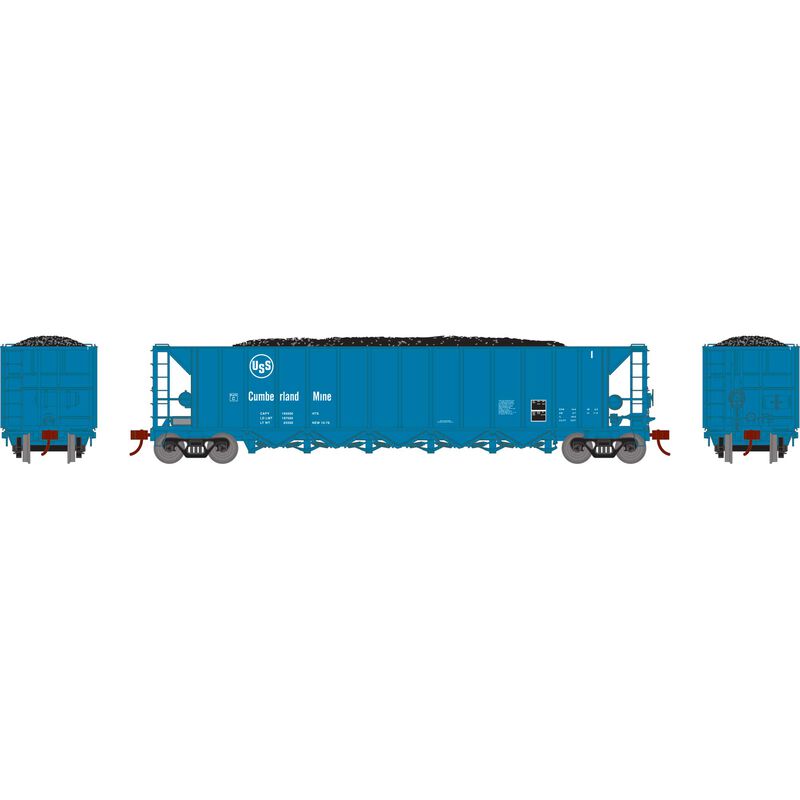 HO Ortner 5-Bay Rapid Discharge Hopper, USSX #1