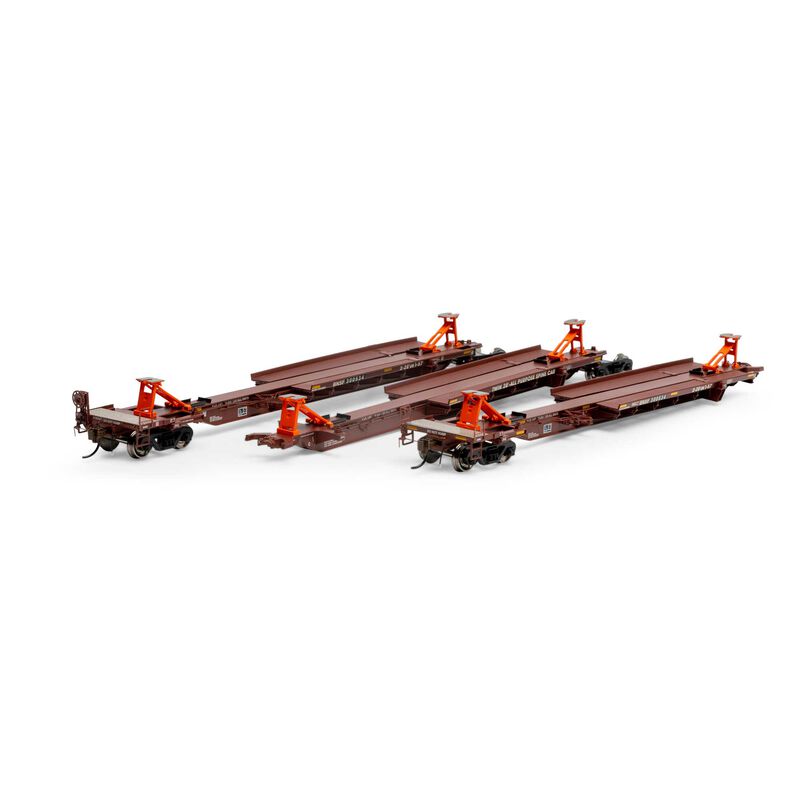HO 57' Trinity Spine Car, BNSF #300534 (3)