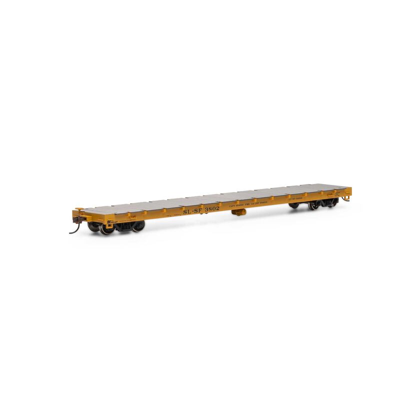 HO RTR 60' Flat, Frisco #3802