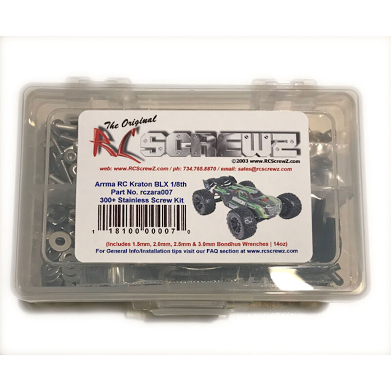 Stainless Steel Screw Set: ARRMA KRATON BLX 1/8