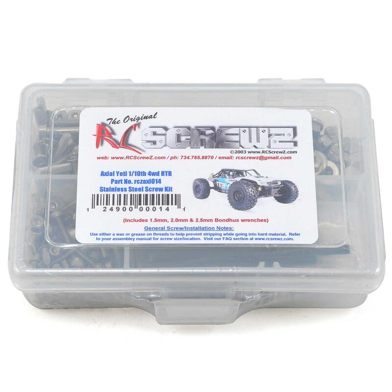 Stainless Steel Screw Set: Axial Yeti 1/10 4WD