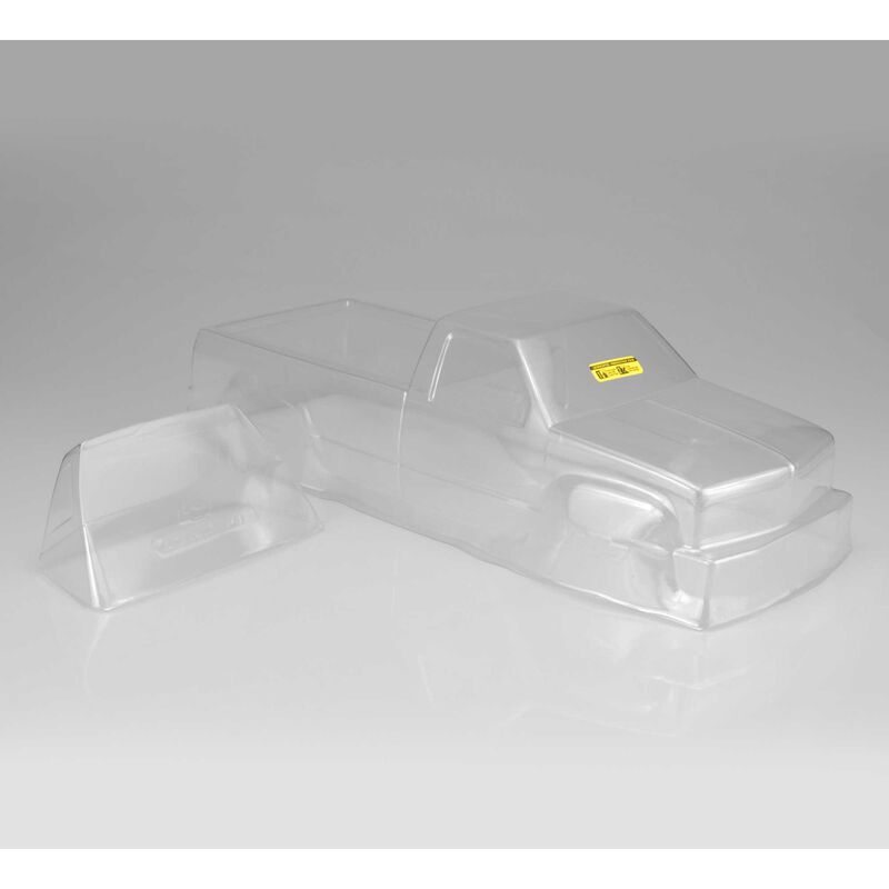 1/10 1988 Chevy Silverado Monster Truck Clear Body, 7" Width, 11" Wheelbase